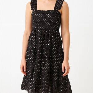 Crown & Ivey Sleeveless Smock Dress black xl